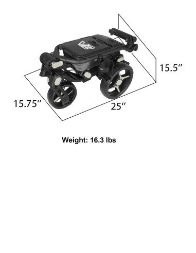 AXGLO 360 Troley Manual Negro / Azul