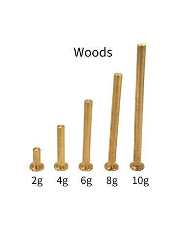 Brass Tip Weight 10g. for Graphite Shaft, 6 uds.